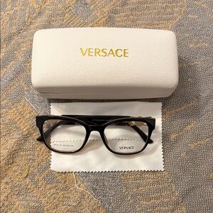 Versace Black Eyeglasses for women